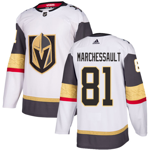 Herren Vegas Golden Knights Eishockey Trikot Jonathan Marchessault #81 Authentic Weiß Auswärts